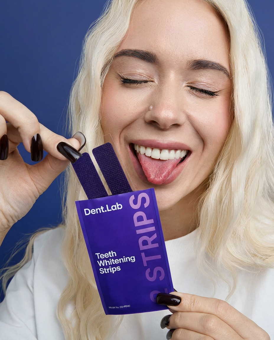 Dent.Lab™ Tiras Blanqueadoras Moradas